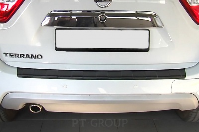 Накладка на задний бампер (ABS) Nissan Terrano с 2014 на автомобиль от Интернет-Магазина Autoboks.kz