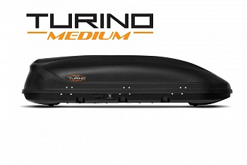 Автобокс на крышу Черный Turino Medium (460 л) Аэродинамический от интернет-магазина AUTOBOKS.kz. 