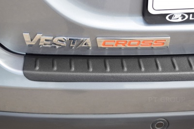 Накладка на задний бампер (ABS) LADA Vesta SW Cross с 2017 на автомобиль от Интернет-Магазина Autoboks.kz