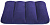 Надувная подушка Avenli I-beam синий, 53x37 см, 137002 