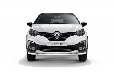 Защита переднего бампера одинарная (НПС - нерж.) на Renault KAPTUR с 2016 от Интернет-Магазина Autoboks.kz