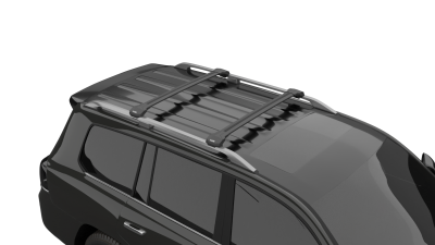 Багажник на крышу Lux Condor черный на классические рейлинги от интернет-магазина AUTOBOKS.kz. 
