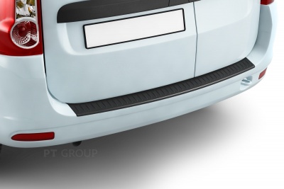 Накладка на задний бампер (ABS, черное тиснение) на LADA Largus с 2012 на автомобиль от Интернет-Магазина Autoboks.kz